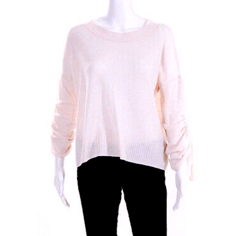 A.L.C. BabyPink Scrunch Tie Sleeves Sweater!